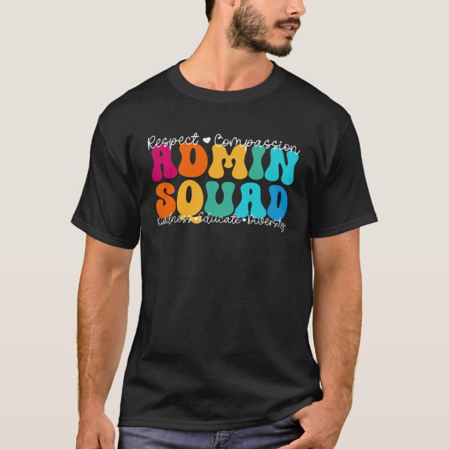 Camiseta Admin Squad Appreciation Week Back to School (Anverso)