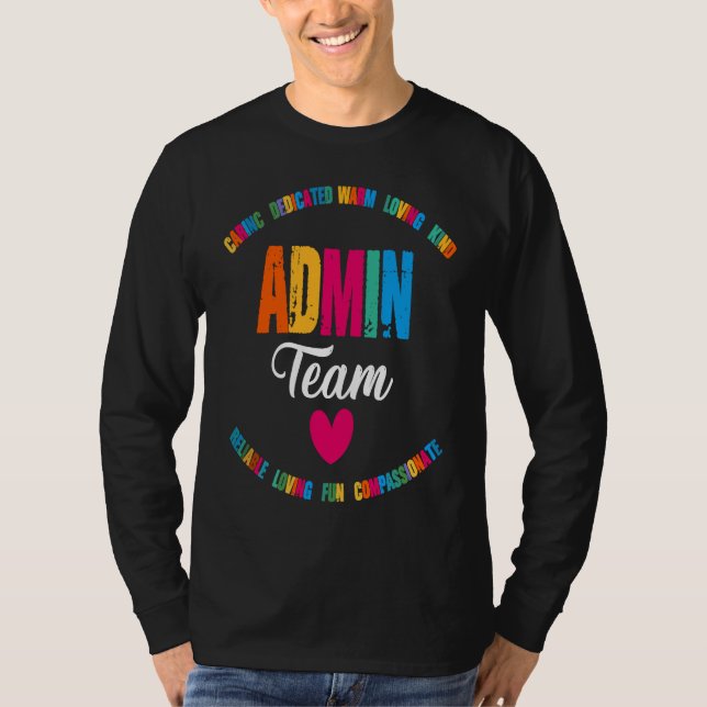 Camiseta Admin Squad School Assistant Admin Crew Administra (Anverso)