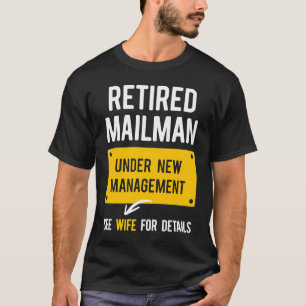Camiseta Administración de trabajador postal jubilado espos