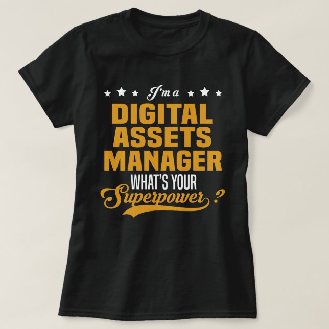 Camiseta Administrador de activos digitales (Diseño del anverso)