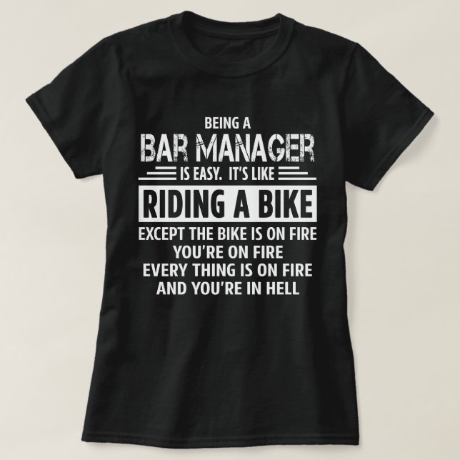 Camiseta Administrador de barras (Diseño del anverso)
