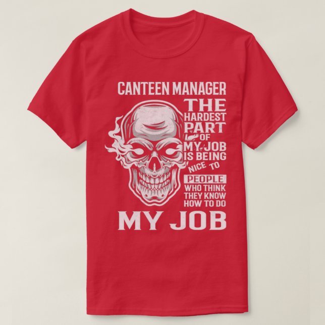 Camiseta Administrador de cantinas (Diseño del anverso)
