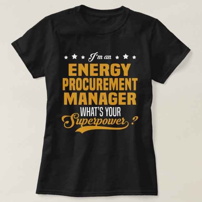 Camiseta Administrador de compras de energía (Diseño del anverso)