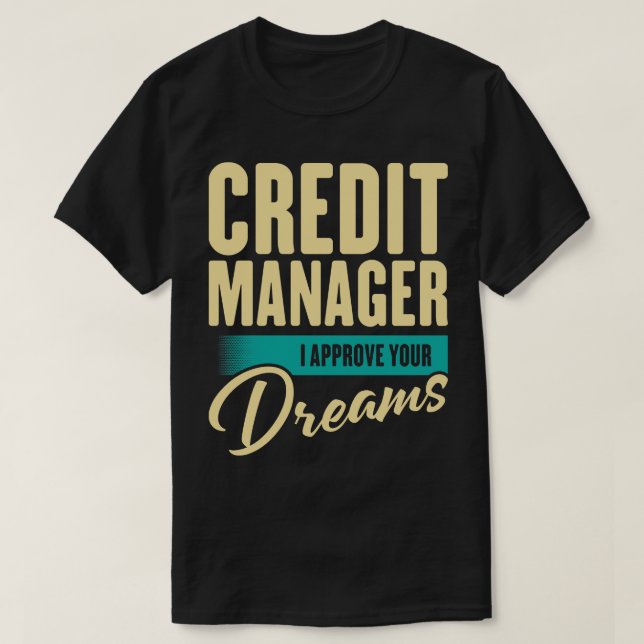 Camiseta Administrador de crédito: apruebo tus sueños (Diseño del anverso)