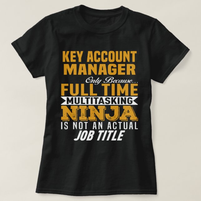 Camiseta Administrador de cuentas clave (Diseño del anverso)