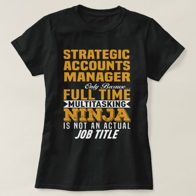 Camiseta Administrador de cuentas estratégicas (Diseño del anverso)
