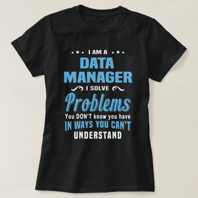 Camiseta Administrador de datos (Diseño del anverso)