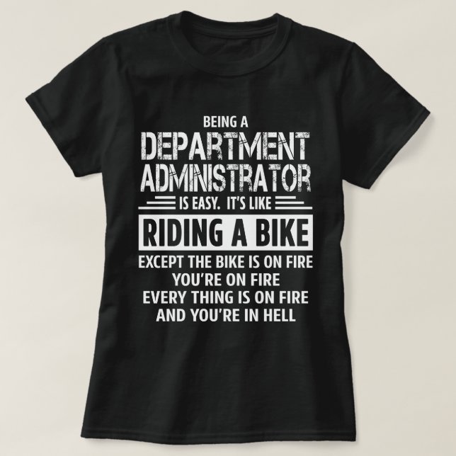 Camiseta Administrador de departamentos (Diseño del anverso)