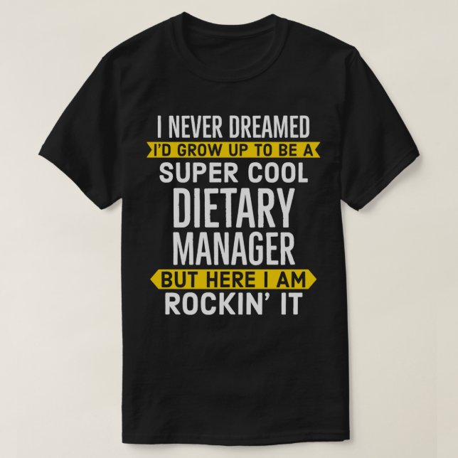 Camiseta Administrador de dieta de Super Guay (Diseño del anverso)