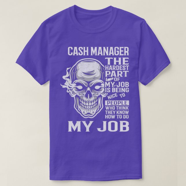 Camiseta Administrador de efectivo (Diseño del anverso)