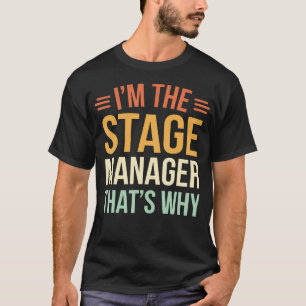 Camiseta Administrador de escenario de teatro