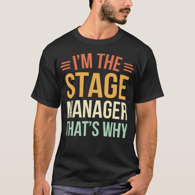 Camiseta Administrador de escenario de teatro (Anverso)