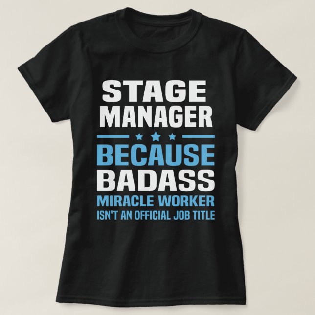 Camiseta Administrador de escenarios (Diseño del anverso)