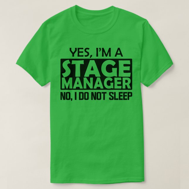 Camiseta Administrador de escenarios Sí Administrador de et (Diseño del anverso)