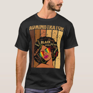 Camiseta Administrador de historia negra afroamericana