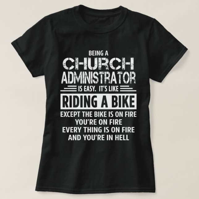 Camiseta Administrador de iglesias (Diseño del anverso)