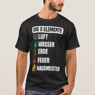 Camiseta Administrador de la instalación Janitorial 5 Eleme