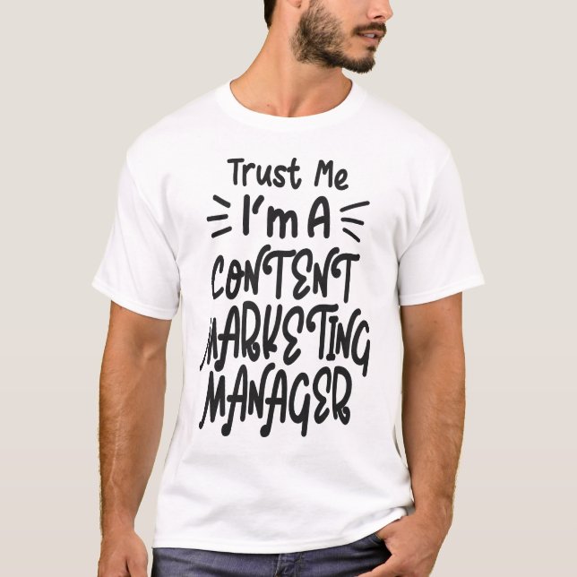 Camiseta Administrador de marketing de contenido (Anverso)