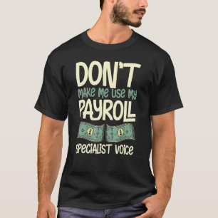 Camiseta Administrador De Nóminas Calculadora Especializada