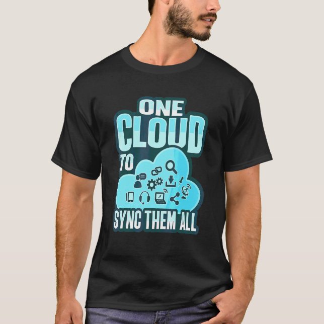 Camiseta Administrador de nube para un ingeniero de devops  (Anverso)