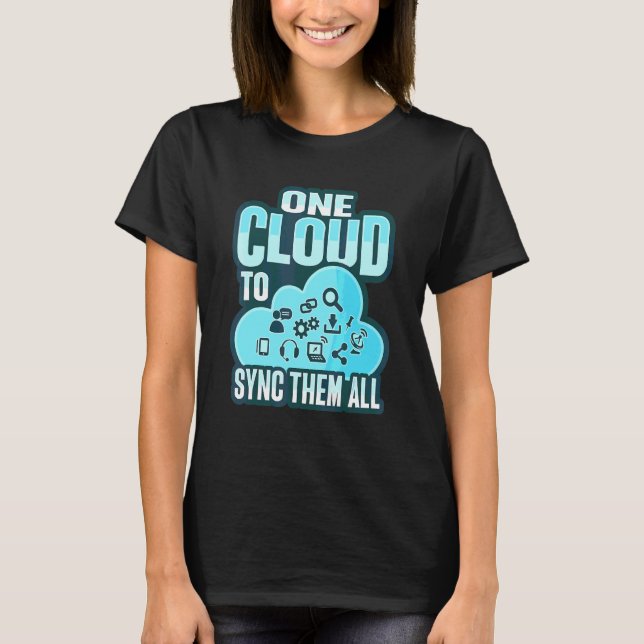 Camiseta Administrador de nube para un ingeniero de devops  (Anverso)