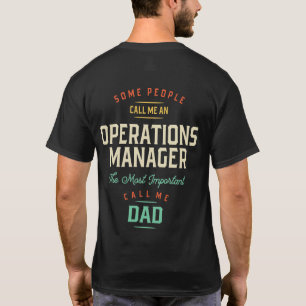 Camiseta Administrador de operaciones y padre