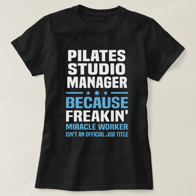 Camiseta Administrador de Pilates Studio (Diseño del anverso)