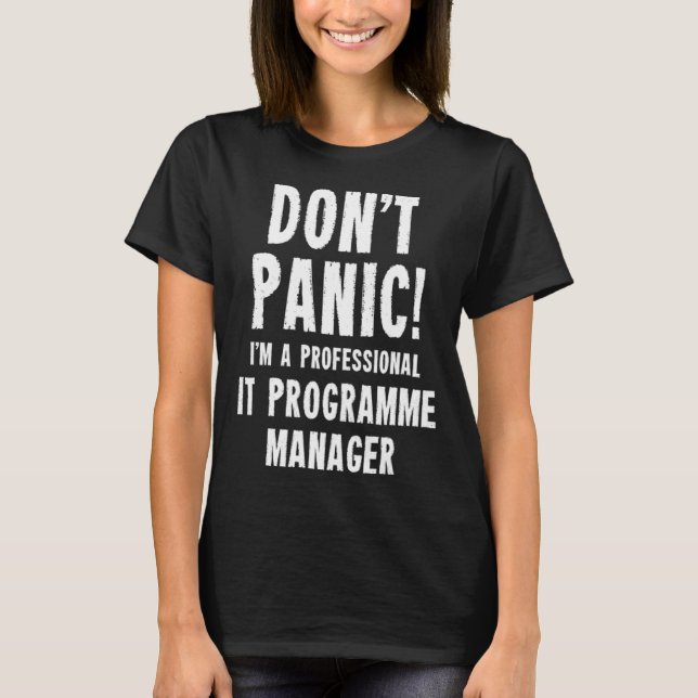 Camiseta Administrador de programas de TI (Anverso)