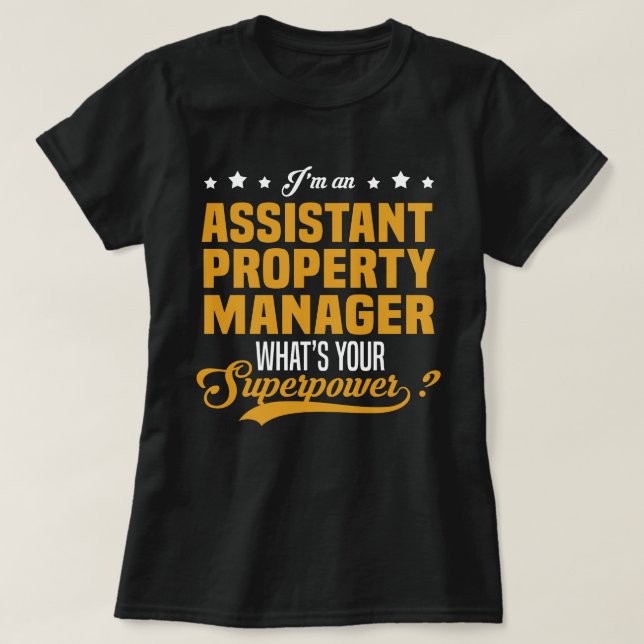 Camiseta Administrador de propiedades del asistente (Diseño del anverso)