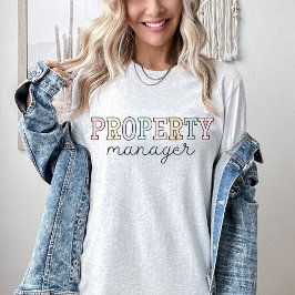 Camiseta Administrador de propiedades, propietario, inverso