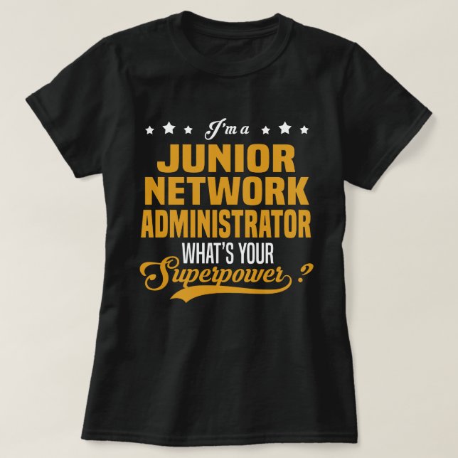 Camiseta Administrador de red junior (Diseño del anverso)