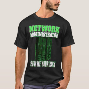 Camiseta Administrador de red Mostrar el Pu del rack