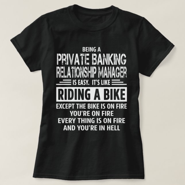 Camiseta Administrador de relaciones bancarias privadas (Diseño del anverso)