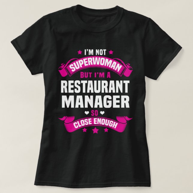 Camiseta Administrador de restaurantes (Diseño del anverso)