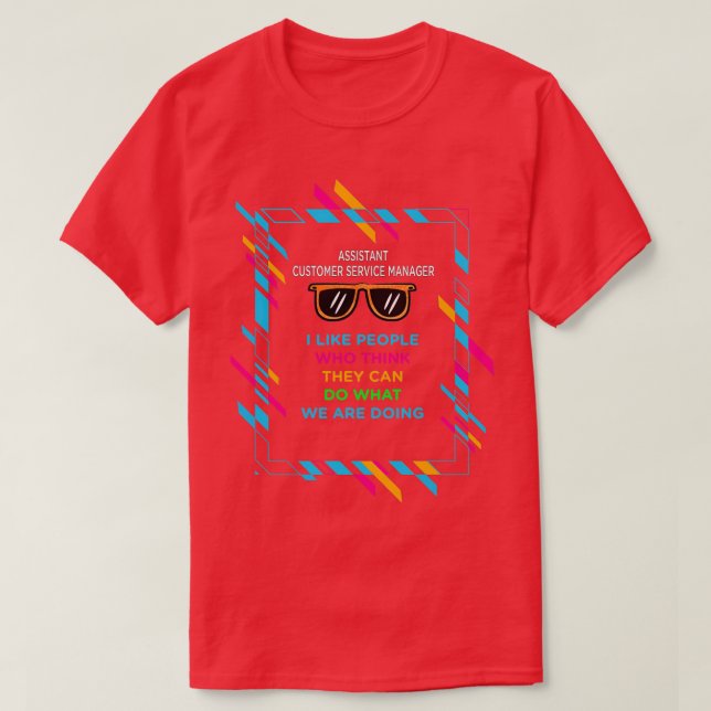CAMISETA ADMINISTRADOR DE SERVICIOS AL CLIENTE ASISTENTE (Diseño del anverso)