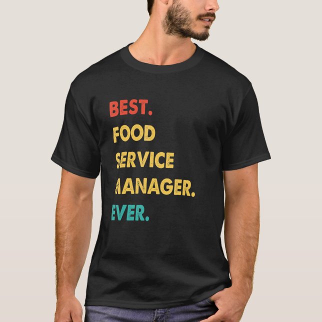 Camiseta Administrador de servicios de alimentos Retro Mejo (Anverso)