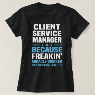 Camiseta Administrador de servicios de cliente