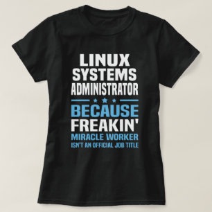 Camiseta Administrador de sistemas Linux