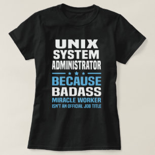 Camiseta Administrador de sistemas UNIX