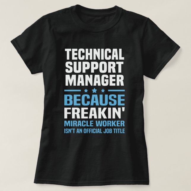 Camiseta Administrador de soporte técnico (Diseño del anverso)