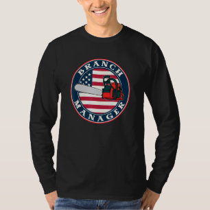 Camiseta Administrador de sucursal de Bandera estadounidens