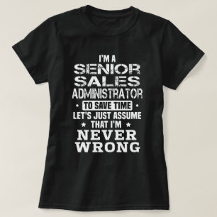 Camiseta Administrador de ventas senior