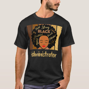 Camiseta Administrador negro Ama afroamericano Black Hi