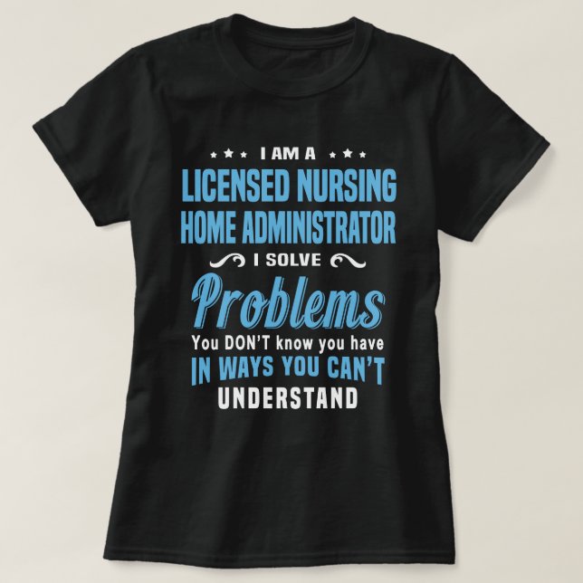 Camiseta Administrador residencial de Enfermería con licenc (Diseño del anverso)