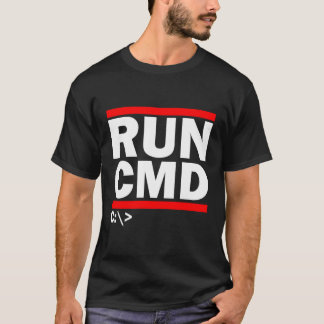 Camiseta Administrar programadores Ejecutar Cmd