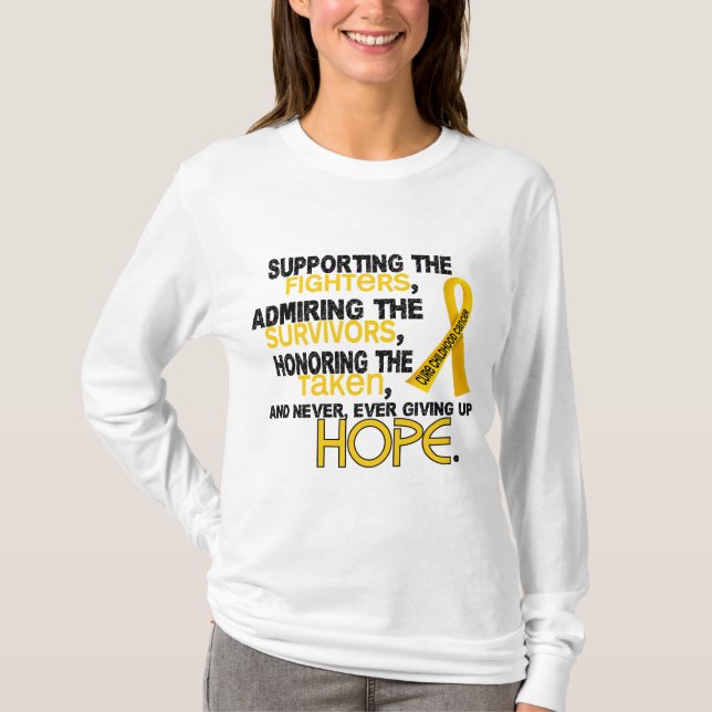 Camiseta Admiración favorable honrando al cáncer de 3,2 (Anverso)