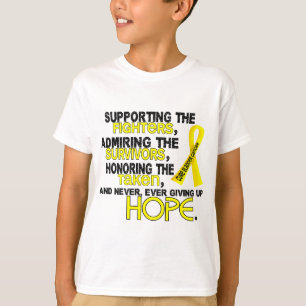 Camiseta Admiración favorable honrando al cáncer de vejig