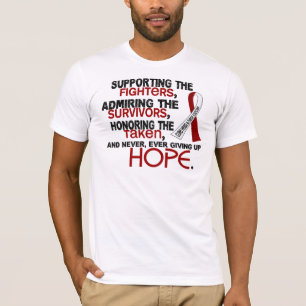 Camiseta Admiración favorable honrando al cáncer principa