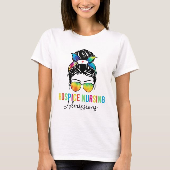 Camiseta Admisiones de Enfermería de hospicio (Anverso)