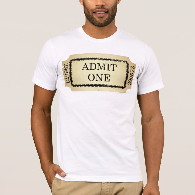 CAMISETA ADMITA UN BOLETO (Anverso)